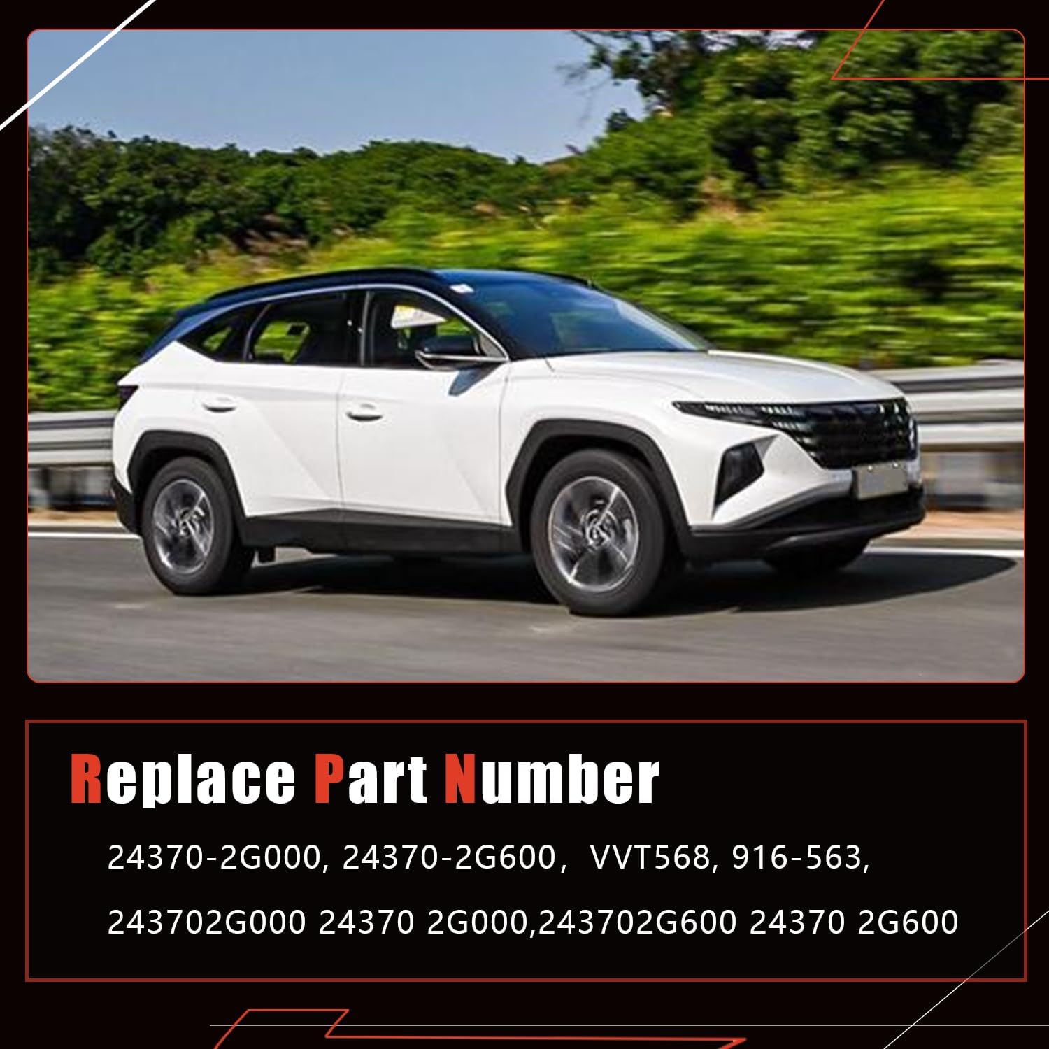 243702G000 Exhaust Engine Variable Valve Timing Sprocket Compatible with Hyundai 2010-2014 Genesis Coupe 2010-2012 Santa Fe,with Kia 2010-2013 Forte 2009-2013 Optima 2.4L 243702G600