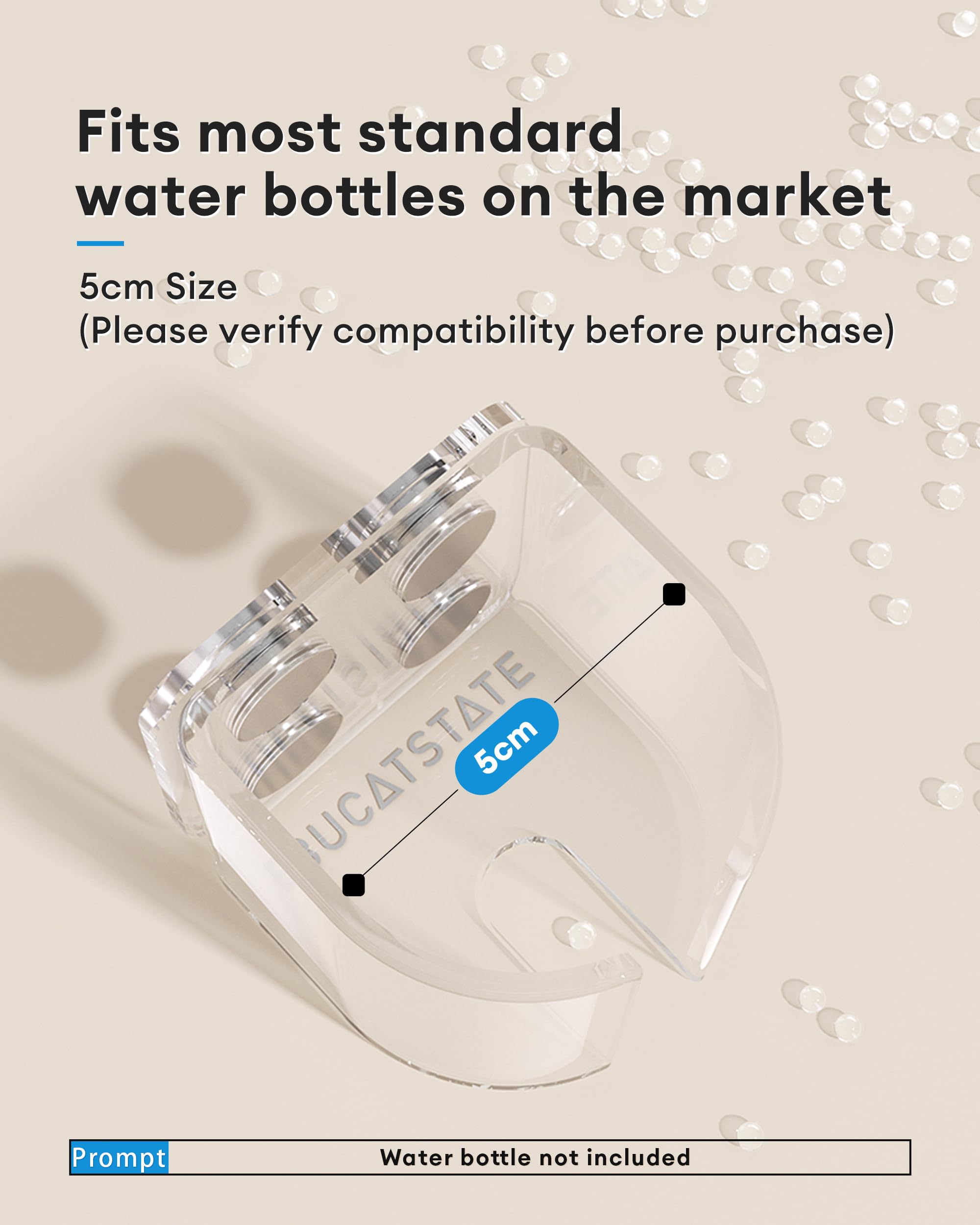 BUCATSTATE Hamster Water Bottles Holder with Magnetic, Drop-Resistant Water Bottle Stand with Adjustable Height - Image 4
