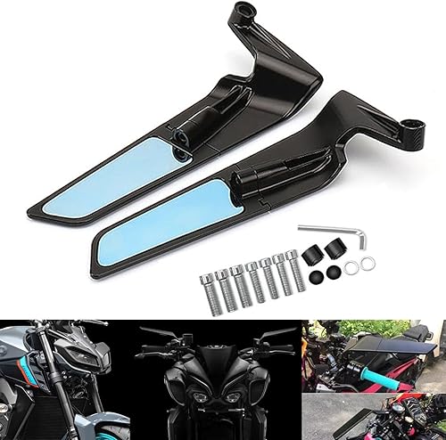 Adecuado para MT-09 MT09 2020-2023 MT 09 SP 2021-2023 MT-07 MT07 MT 07 2021 2022 2023 MT 10 MT10 SP 2021-2023 Espejo retrovisor de motocicleta