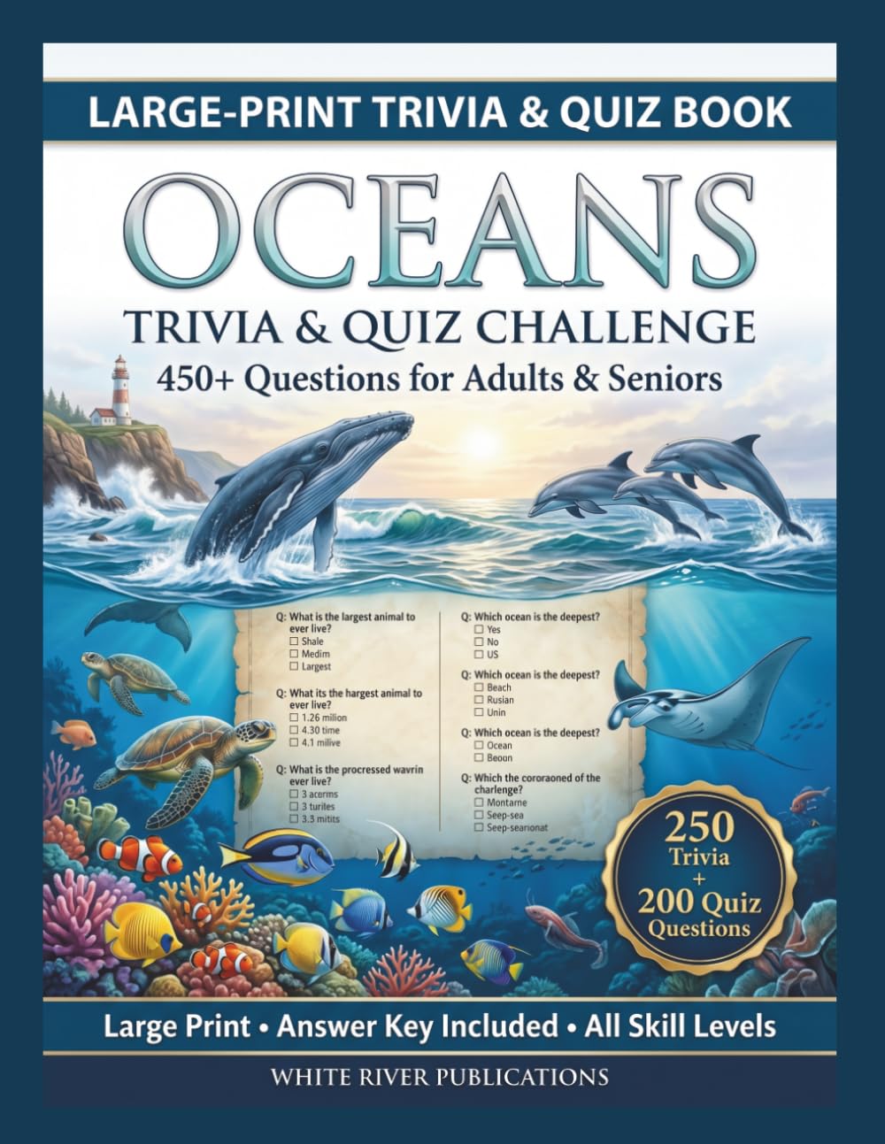 Oceans Trivia & Quiz Challenge: 450+ Questions About Marine Life, Coral Reefs, Sharks, Whales & Ocean Exploration
