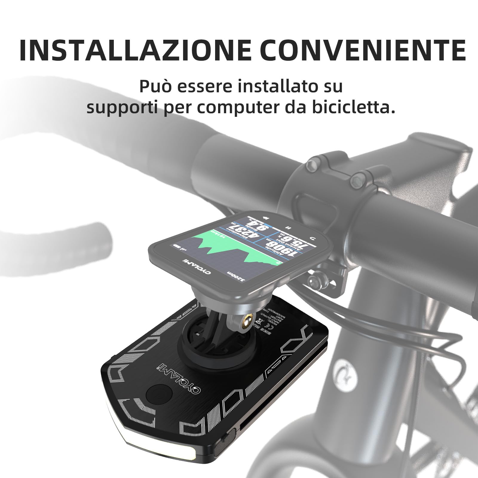 Luce Diurna per Bici 120 Lumen Luci Per Biciclette 5000mAh Autonomia 40h IPX6 Impermeabile USB-C 5 Modalità per Ciclismo Stradale MTB Notturno e Urbano