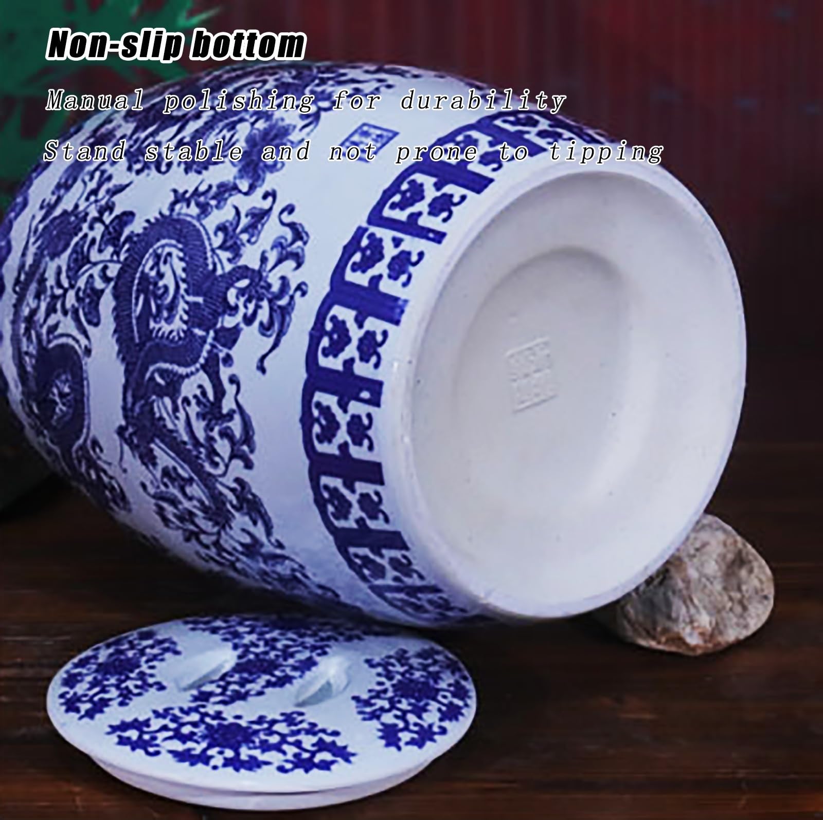 Contenitori per Riso, contenitori in Ceramica, contenitori per Cereali da Cucina, Grandi contenitori per Cereali, contenitori sigillati con Coperchio, secchi con Nappa, per tè, Caf