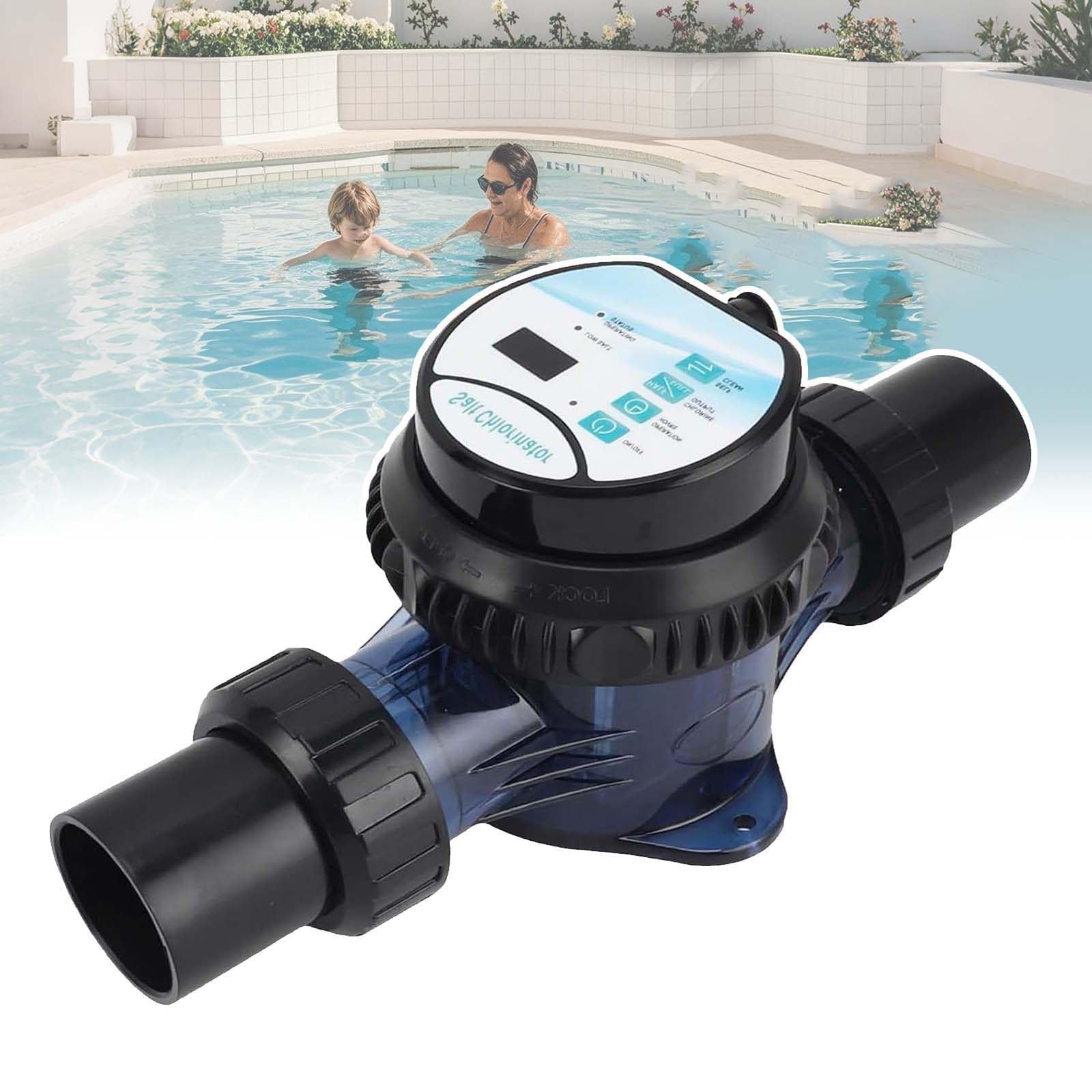 DPLWJPP Saltwater Chlorinator Swimming Pool Salt Machine Electrolytic Salt Chlorine Generator Saltwater Pool Chlorinator for Inground Pools for Pools Hot Tubs ECR4