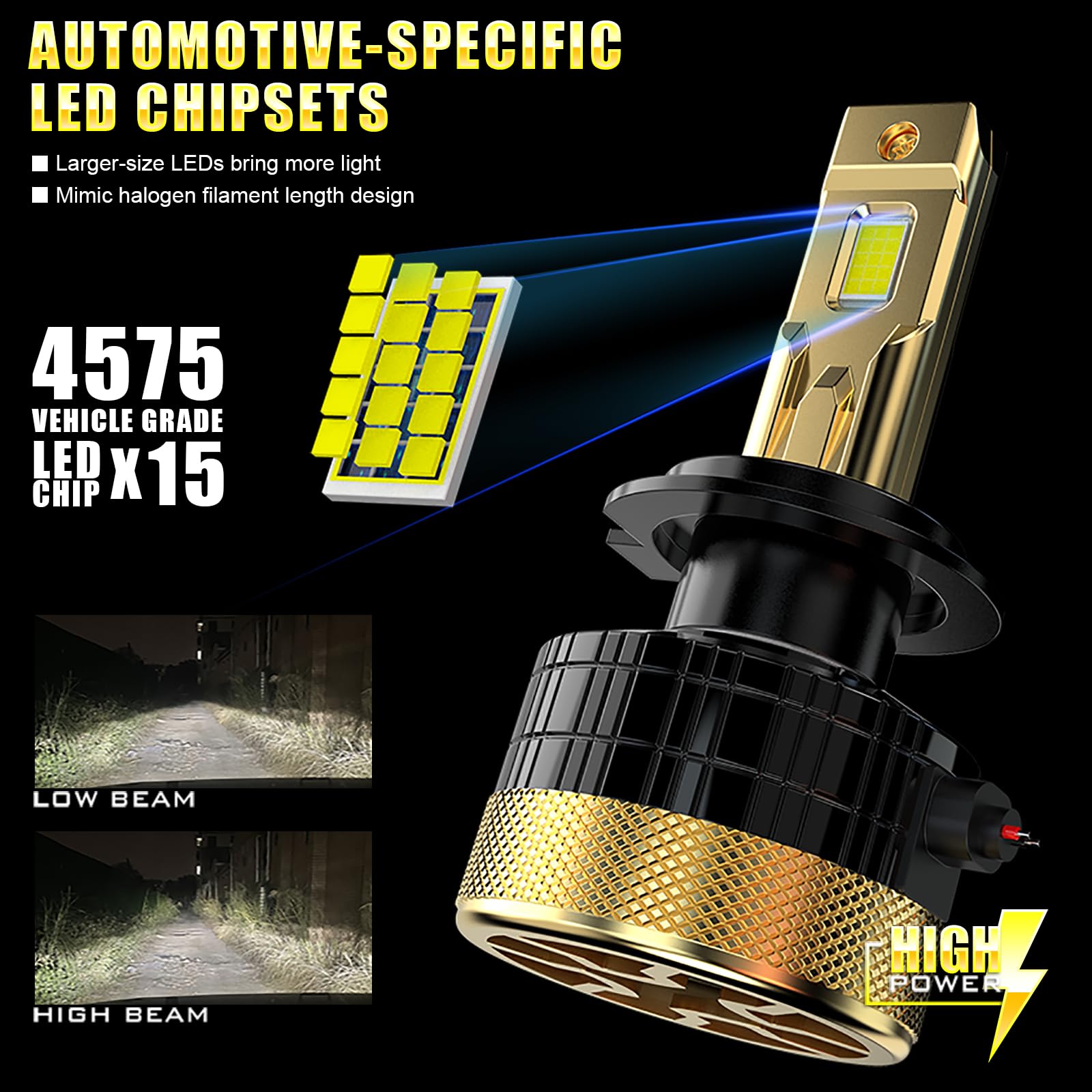 D-Lumina Lampadina Canbus H7 LED 130W 26000LM Chip CPS 6500K