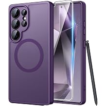 FNTCASE for Samsung Galaxy S24 Ultra Case [Fit for Magsafe] [Full Camera Protection] Translucent Matte Cases with [Screen Protector] Military Grade Shockproof Protective Phone Cover