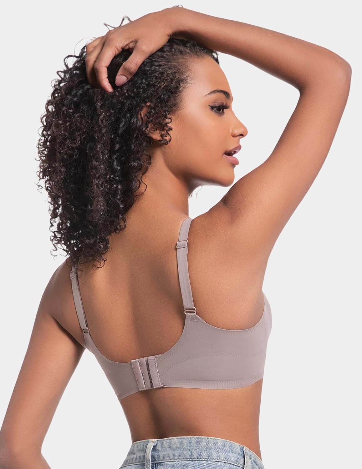 Eleplus 3 Pieces Women's Seamless Wireless Jelly Bras Comfortable Padded T-Shirt Push Up Bralettes Pack - Image 5