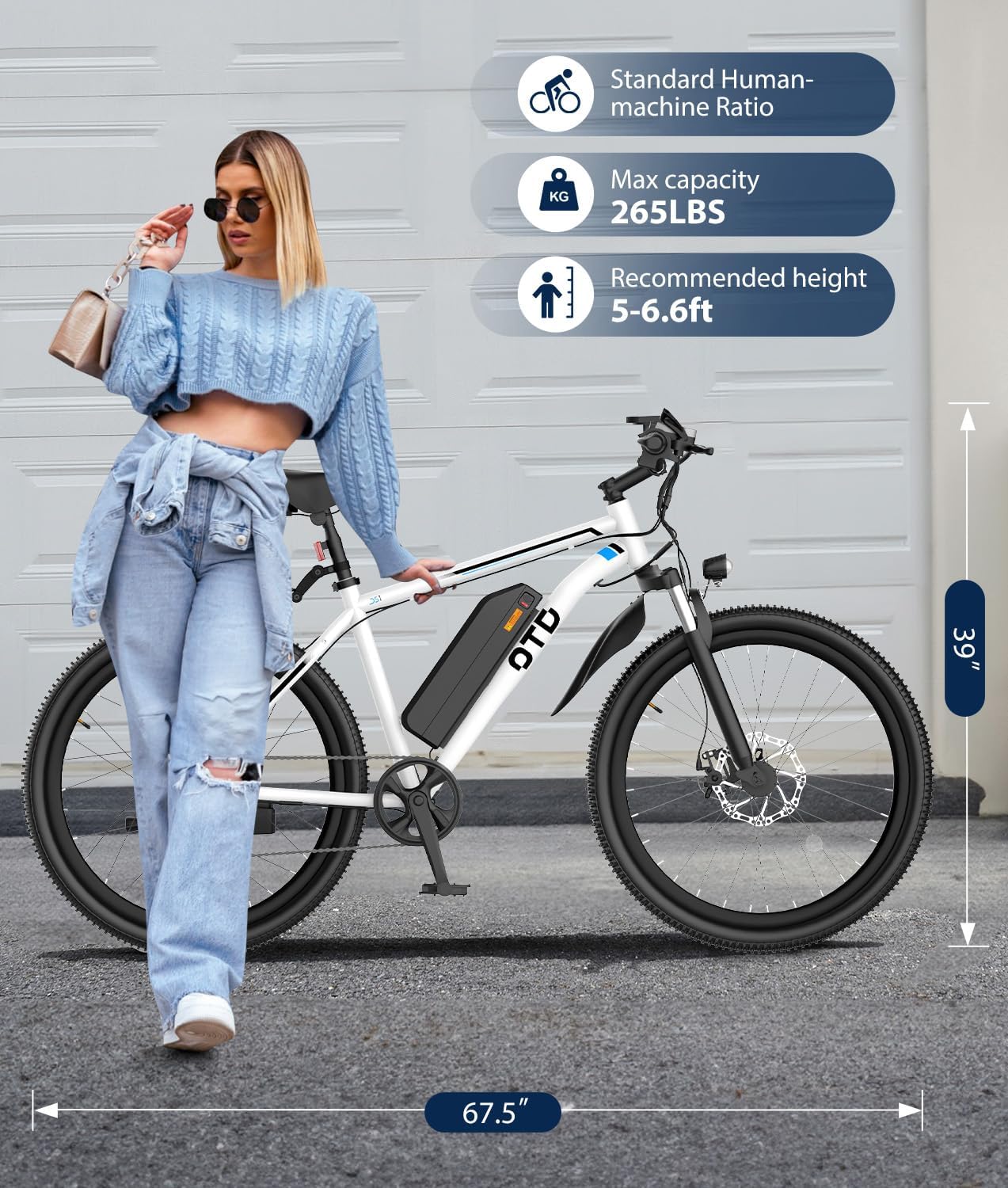 Electric Bike For Adults 1200W Peak Lightweight Mountain Ebikes,28MPH 26"x2.1" Fast Electric Bicycles,90 Miles PAS Long Range,48V 624Wh Removable Battery,7-Speed E-Bicycles with Mobile Phone Holder