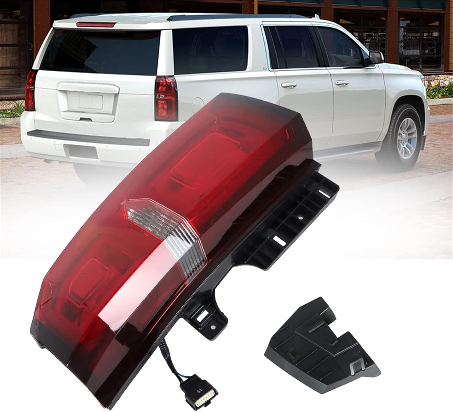 labwork Passenger Side Tail Light Replacement for Tahoe Suburban 2015-2020 Red Lens Rear Tail Light Brake Lamp Assembly RH Right Side 84467059 23407433