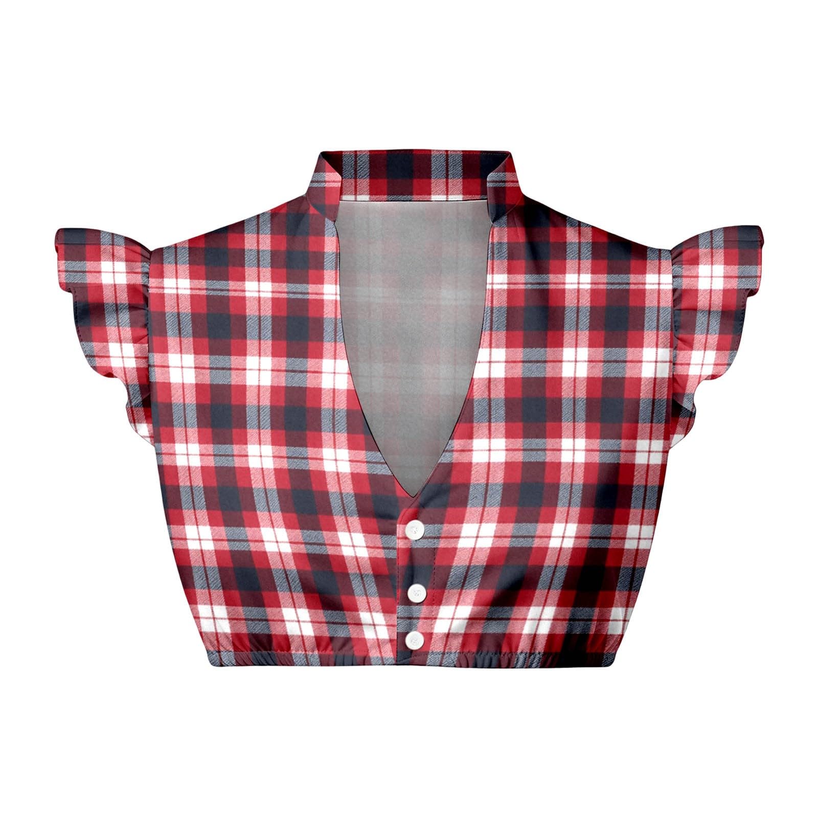 Generisch Camicetta da donna con maniche ad aletta, camicetta bavarese bianca per feste della birra, con stampa, per abbigliamento, biancheria da notte e loungewear