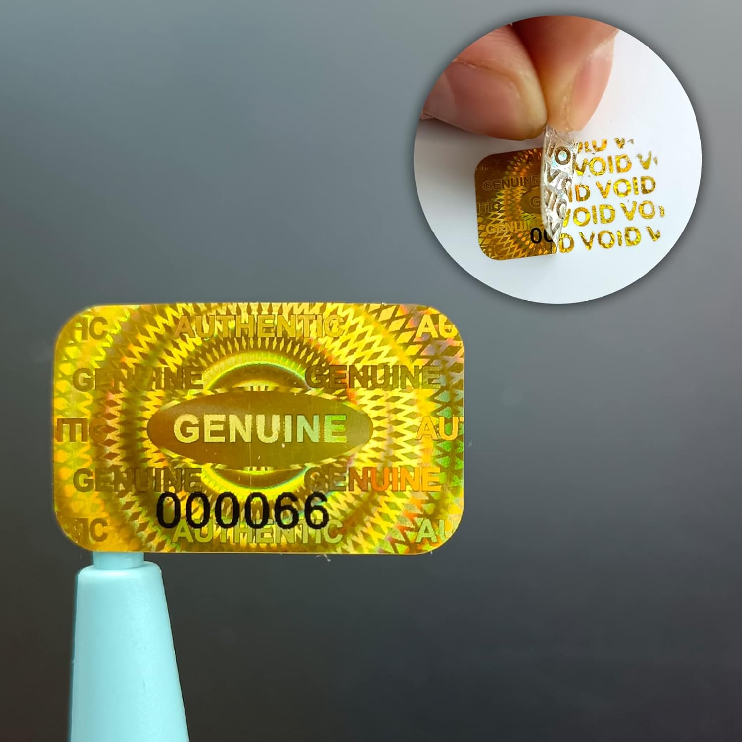 380pcs Hologram Tamper Evident Stickers Security Sticker Warranty Void Seal Tamper