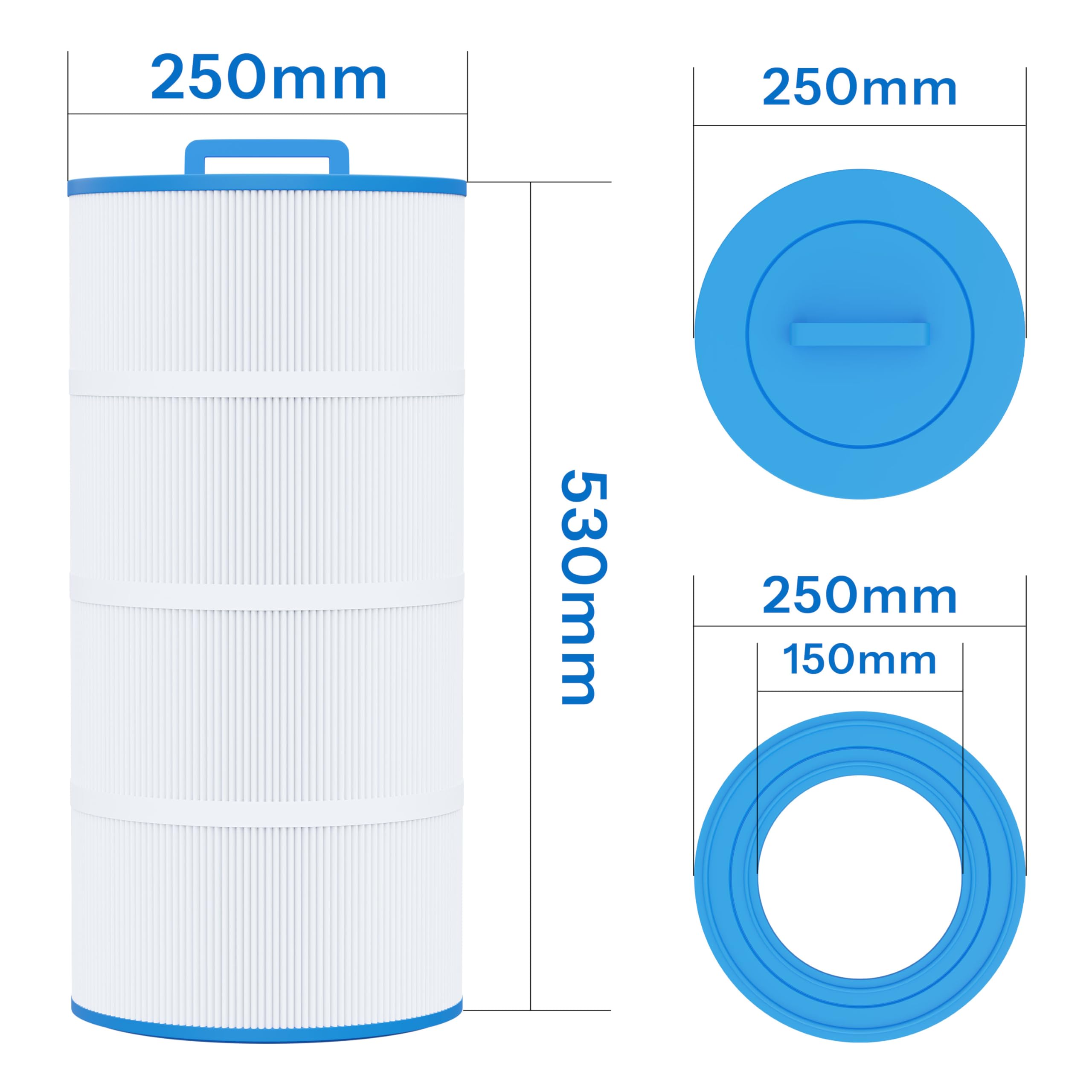 Cartouche filtrante Compatible avec Waterair® CW100 pour Piscine, 1 Paquet