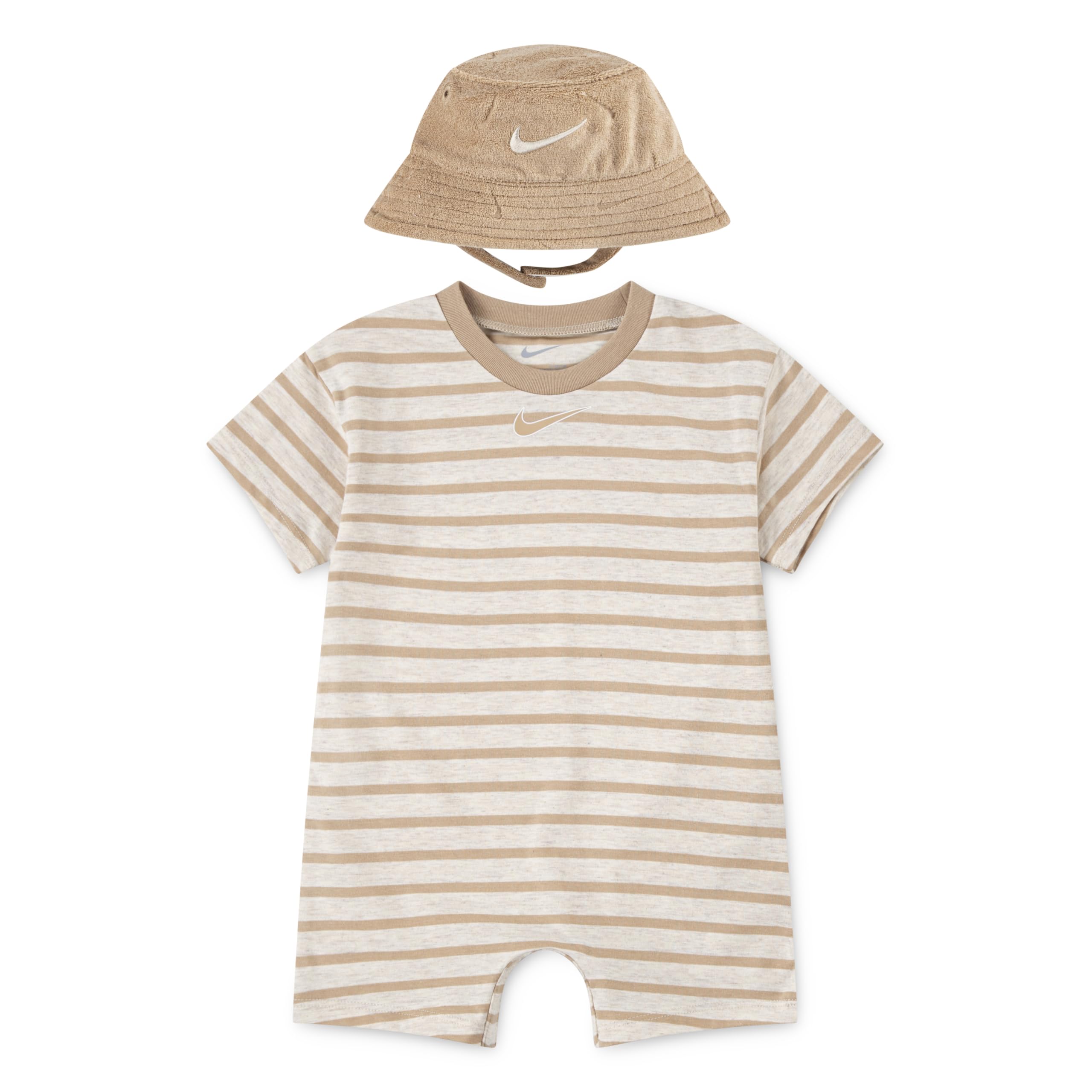 Set di 2 pagliaccetti a maniche corte e cappello a campana