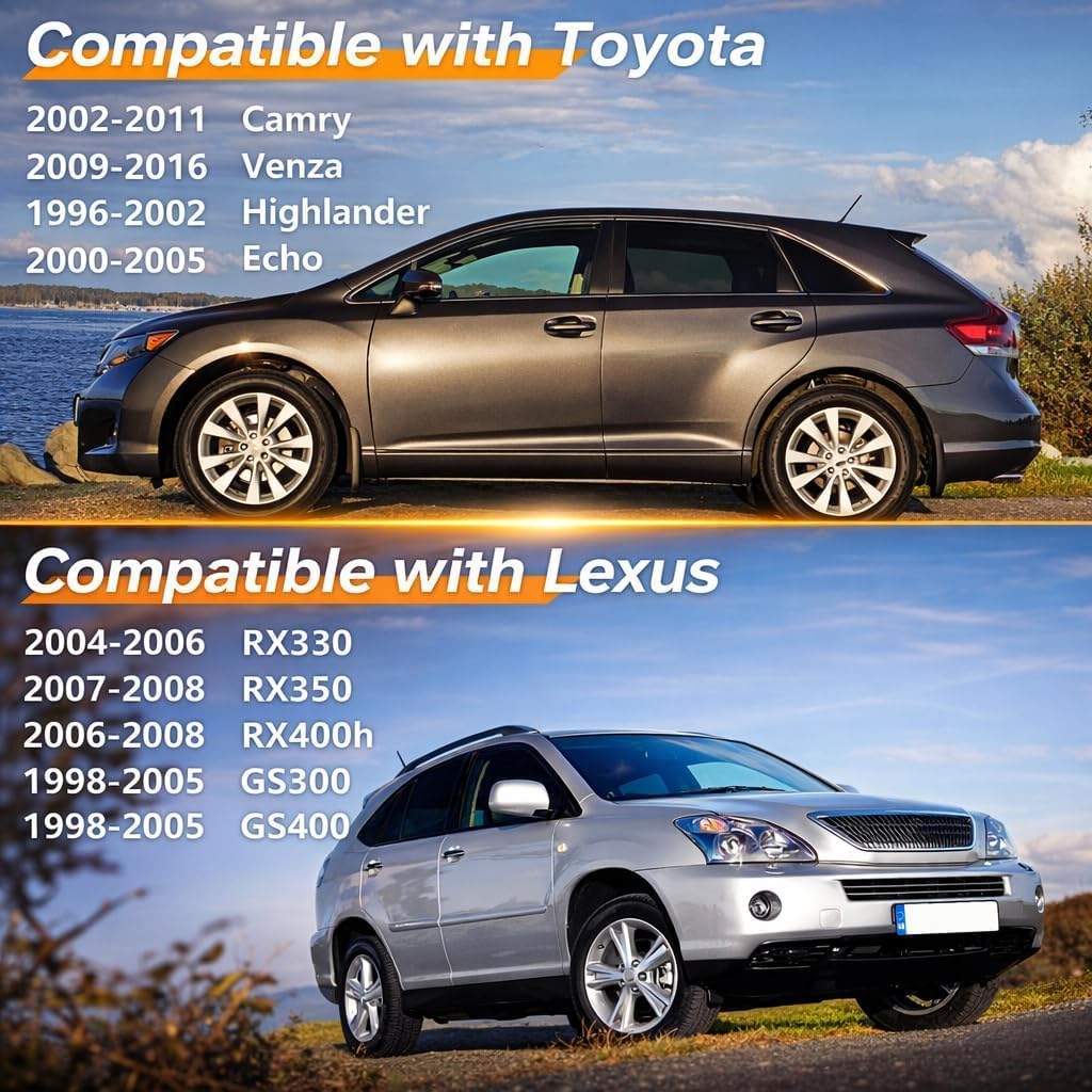 Upgraded Fuel Door Spring Clip, Gas Tank Door Cover Spring Compatible with Toyota Camry 4Runner Highlander Lexus RX330 RX350 GS300 GS400 Replace#: 77360-33030