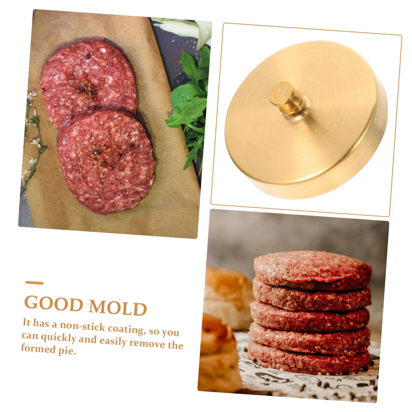 Toyvian 2stücke Edelstahl Burger Patty Maker Edelstahl Burger Presse Für Runde Fleischpatties Für Zubereitung Von Gefüllten Burgern Und Fleischpasteten Langlebiges Grillwerkzeug Für
