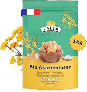 Akazienfaser Pulver Bio - 1Kg - 90% Ballaststoffe, ballaststoffe pulver aus akazienfasern Bio, Vegan & Keto, Glutenfrei, gummi arabicum puder, fiber supplement