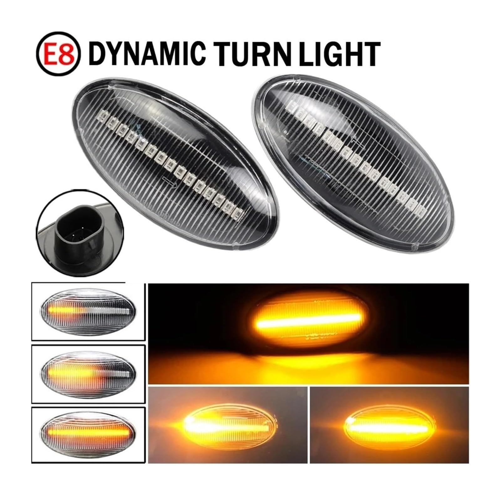 Clignotant Rétroviseur Pour Suz&uki APV Pour Grand Pour Vitara Pour Arena Pour Ignis Pour Jimny 2005-2024 2 Pièces LED Feux Voiture Clignotants Rétroviseur Latéral