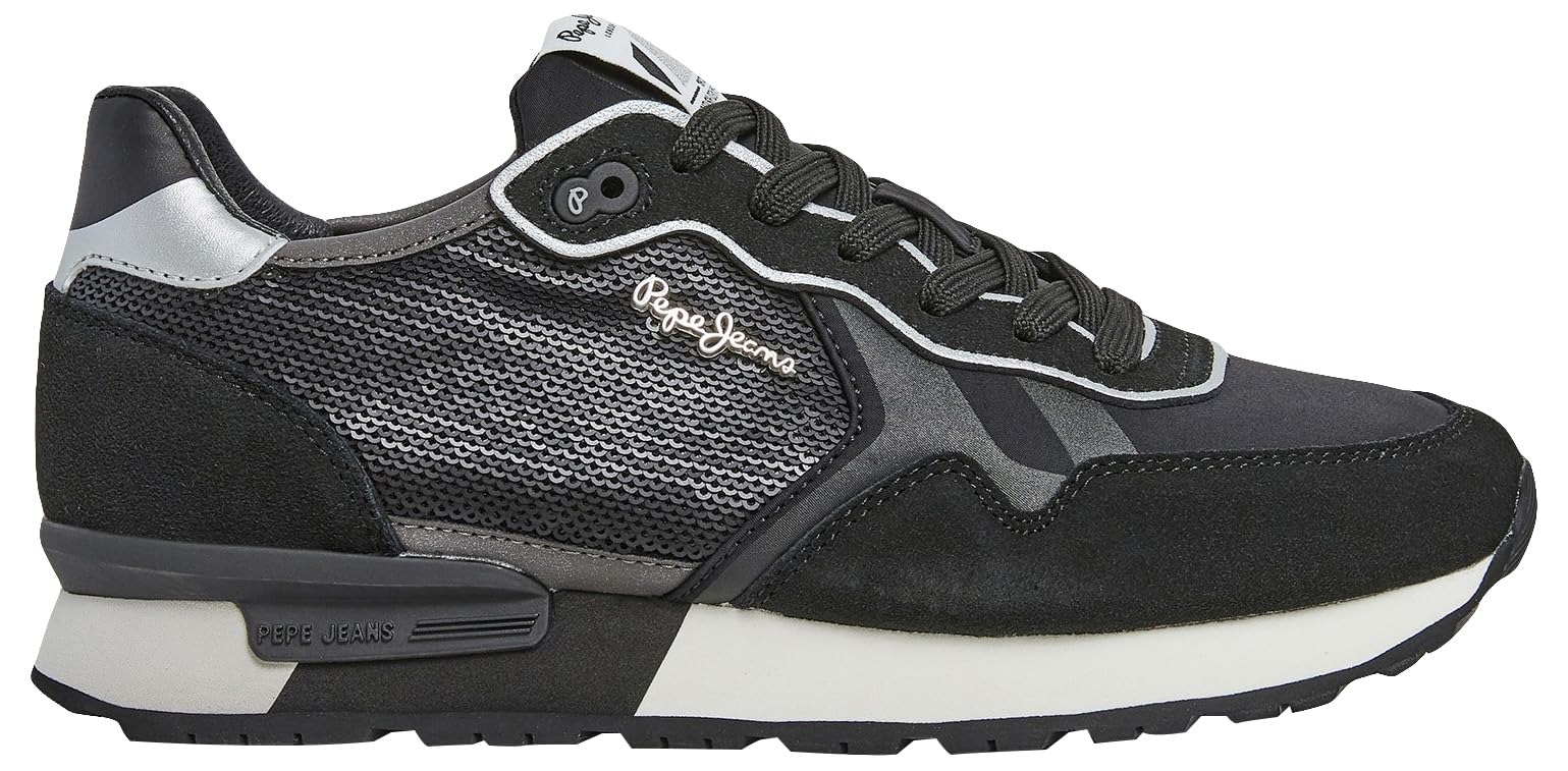 Pepe Jeans Brit Sequins W, Zapatilla Mujer