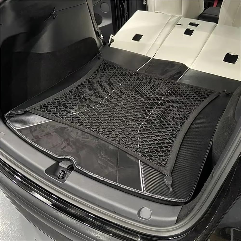 Elastica Bagagliaio Auto per Model Y Rete Portaoggetti per Bagagliaio Gancio per Borsa Fissa per Carico Posteriore Stivaggio E Riordino