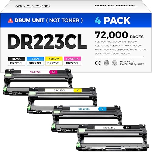 Vista 25 de 2 TN223 / TN223BK - Cartucho de tóner negro de repuesto para Brother MFC-L3770CDW L3710CW L3750CDW L3730CDW HL-3210CW 3230CDW 3270CDW 3290CDW