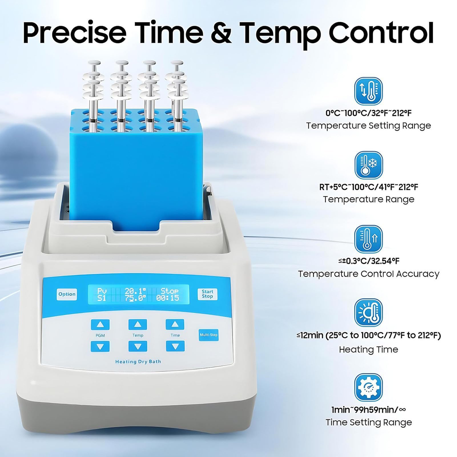 Strumento per Riscaldamento Biofiller al Plasma, Macchina Riscaldatore Gel PRP PPP con Display, Controllo Temperatura Costante, Accuratezza ±0.3℃ di Temperatura