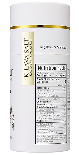 Vista 2 de K-LAVA SALT — Sal de bambú número 1 de Corea: original 9x, cristal, 8.47 onzas