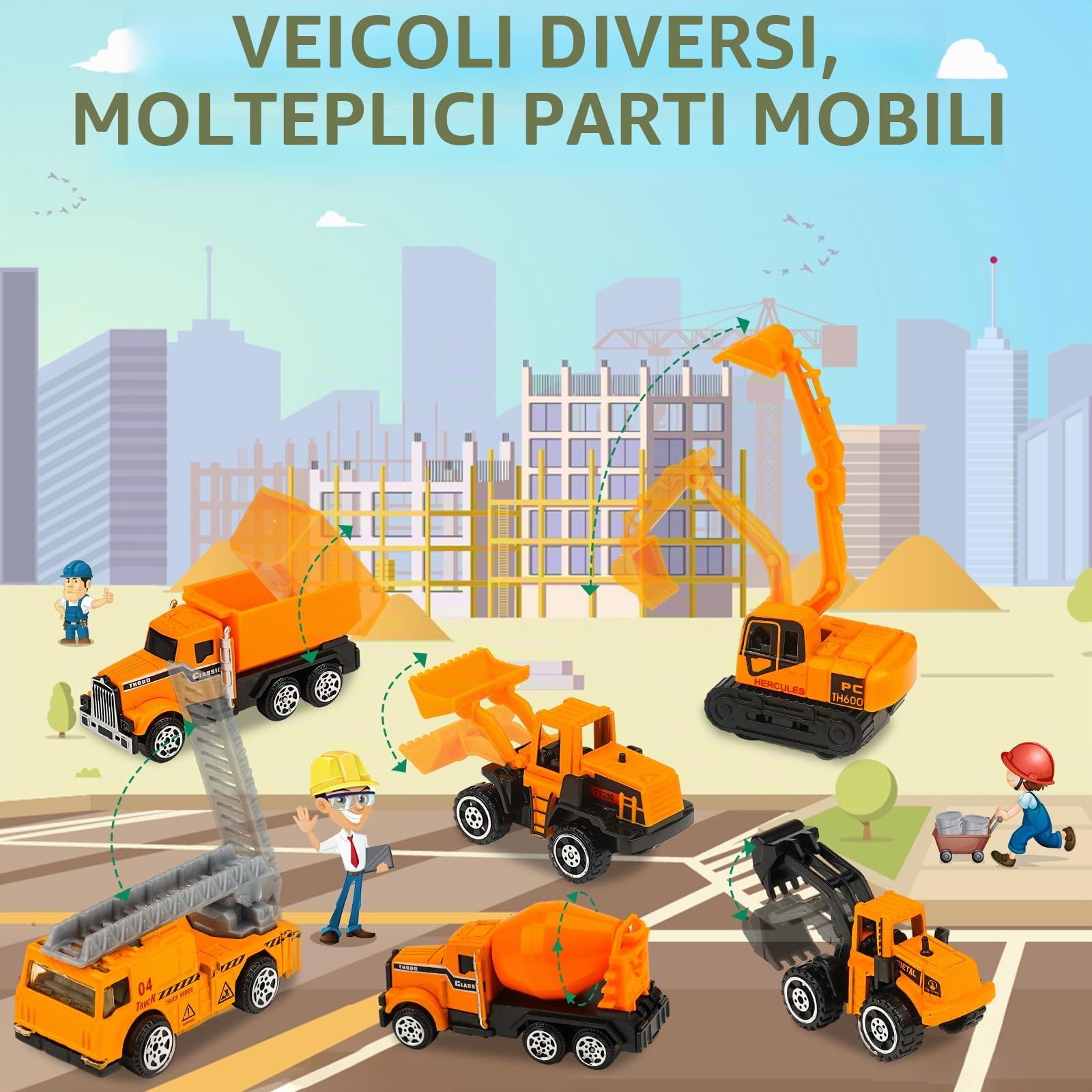 Goffii Calendario Avvento Macchinine 2023, Regalo Bambino 2 3 4 5 6 Anni Macchinine per Bambini 3-6 Anni Giocattoli Bambino 3-6 Anni Calendario Dell'avvento 2023 Cars Macchinine Regalo Bambina 3-6