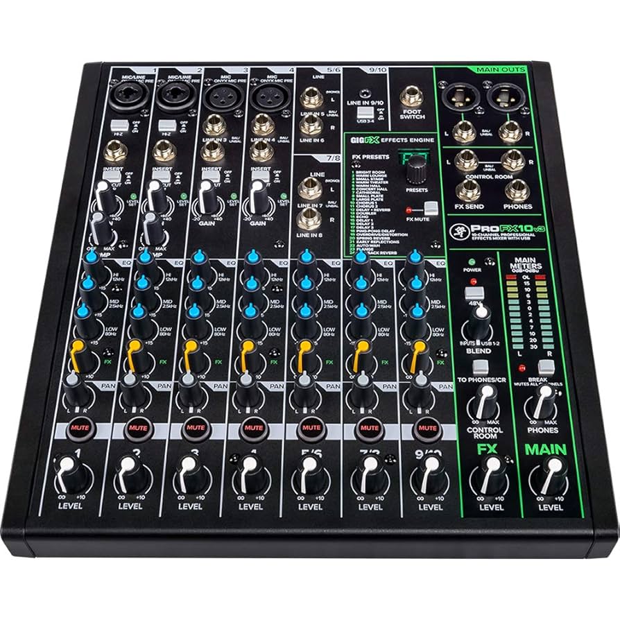 Mackie ProFX10v3 アナログミキサー Amazon.com: Mackie PROFX10V3 10 Channel Professional Effects