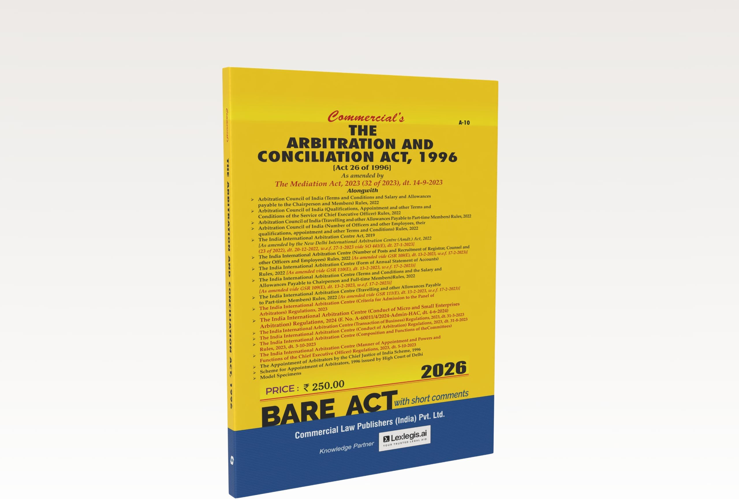 The Arbitration and Conciliation Act, 1996