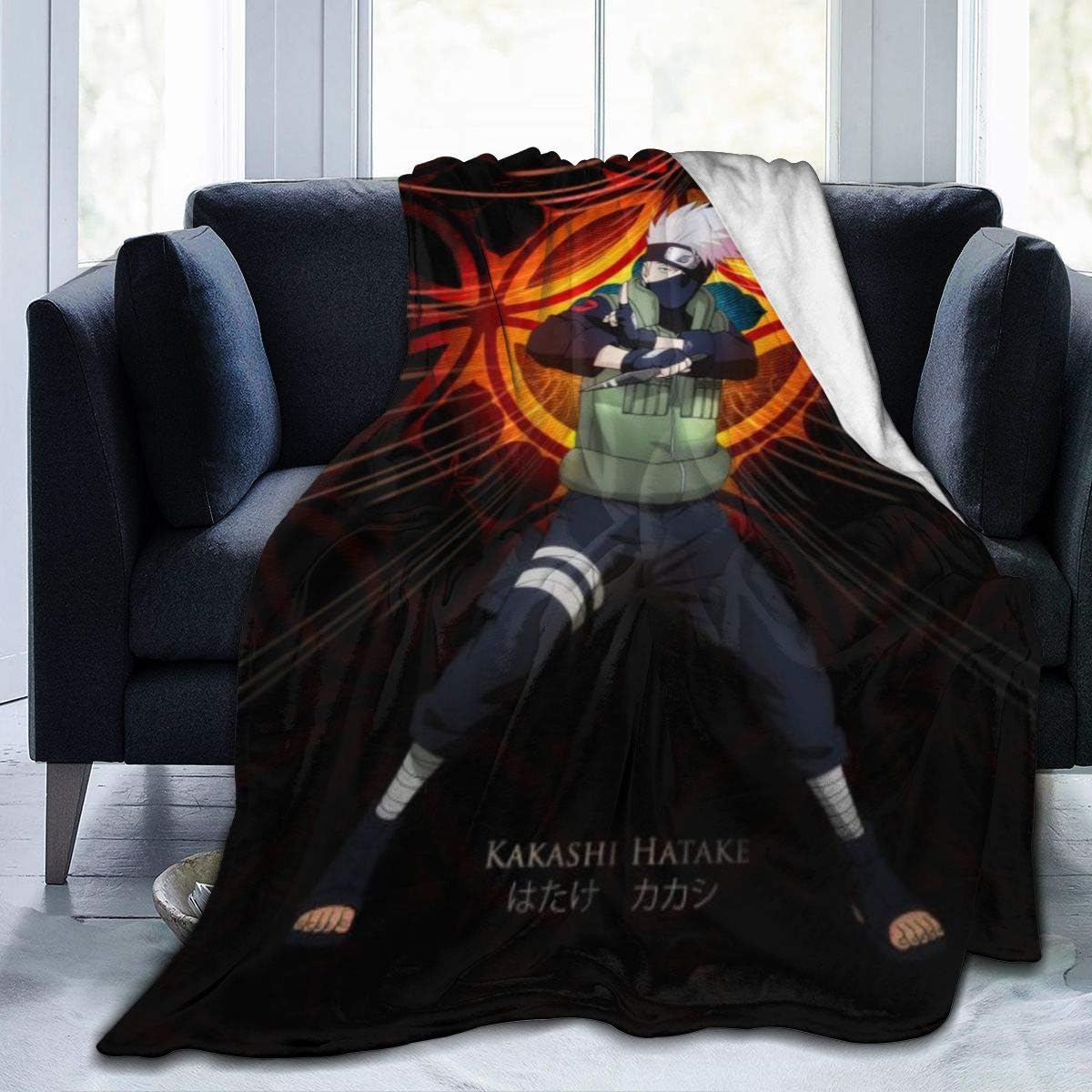 Anime Naruto Kakashi Blanket Oversized Warm Adult Super