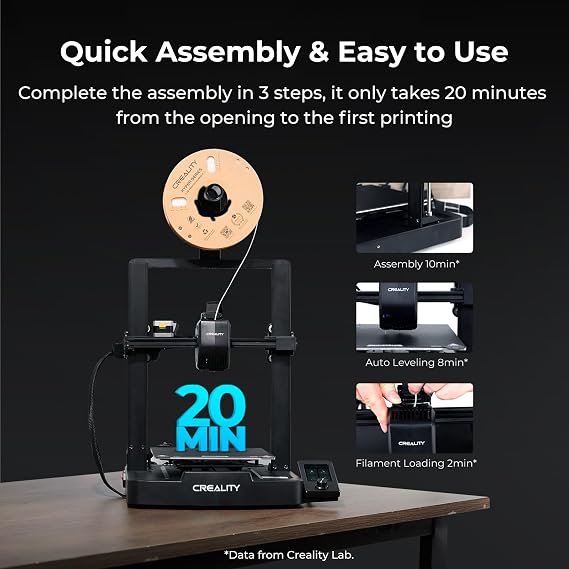 Creality Ender 3 V3 SE F 3D Printer, 250mm/s Faster Print Speed CR Touch Auto Leveling Sprite Direct Extruder Dual Z-Axis Auto Filament Loading Upgraded Ender 3D Printer Print Size 8.66x8.66x9.84 inch