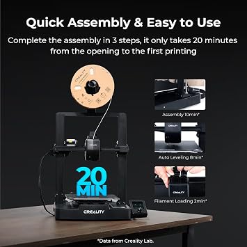 Creality Ender 3 V3 SE F 3D Printer, 250mm/s Faster Print Speed CR Touch Auto Leveling Sprite Direct Extruder Dual Z-Axis Auto Filament Loading Upgraded Ender 3D Printer Print Size 8.66x8.66x9.84 inch