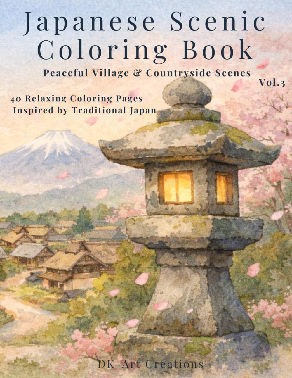 Japanese Scenic Coloring Book vol.3