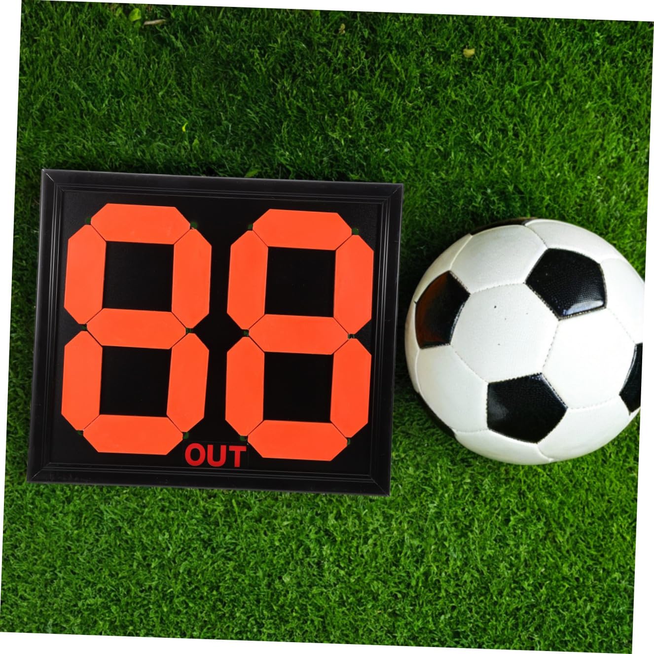 Tablero de Sustituciones Manual para Árbitros de Fútbol Negro