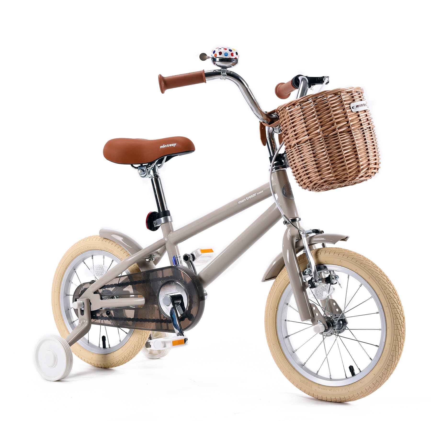 montresor Toddler Bike, Bicycle for Kids 3-5 Year with Removable Training Wheels, Bell, Kickstand, Basket, 16 inch, Birthday Gift for 4 Year Old Little Girl, Pink