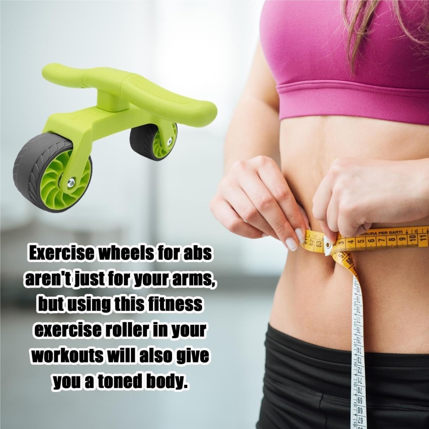 Bauchmuskelroller, Bauchmuskeltrainer mit Rad, Core-Trainer for Bauchmuskeltraining
