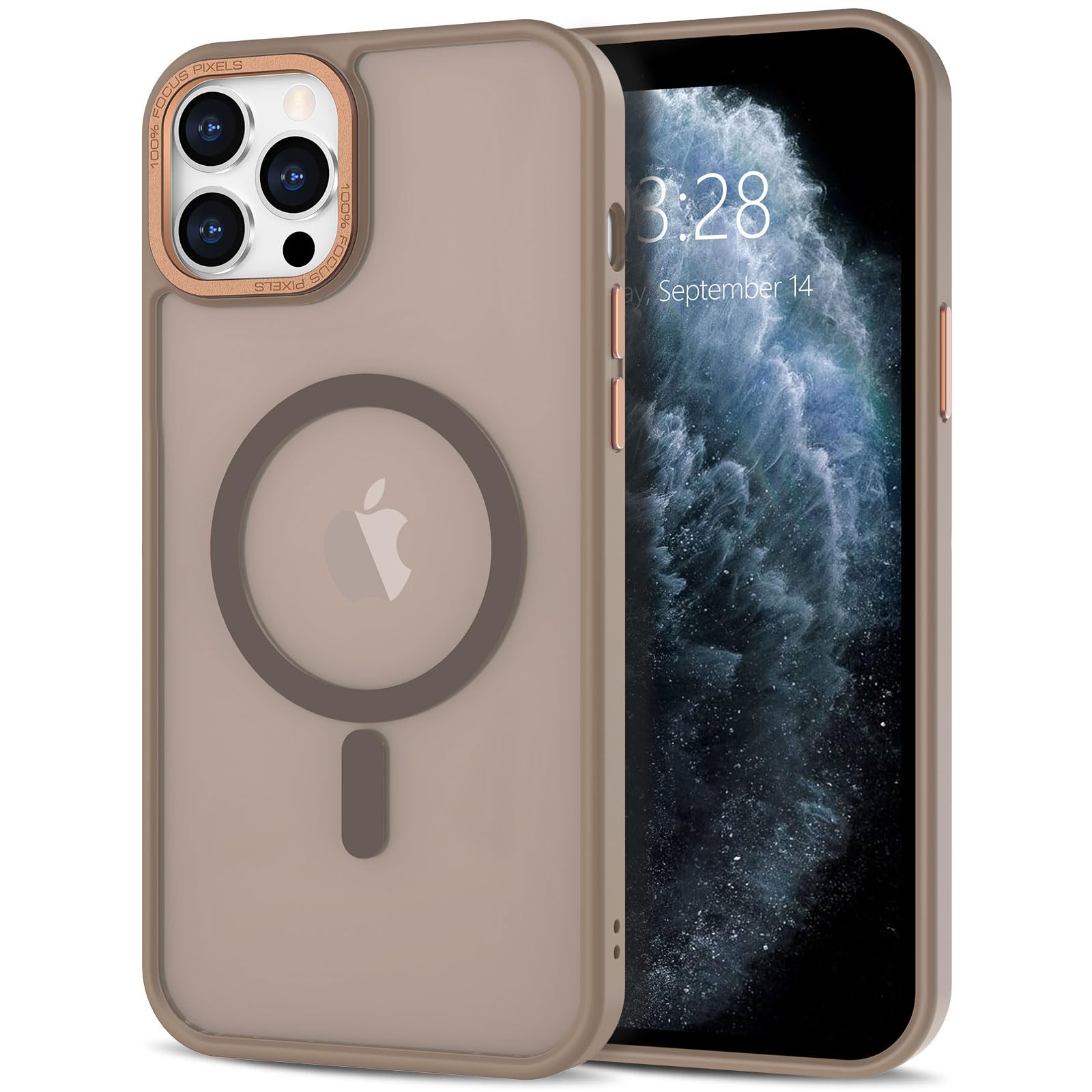 Anuck Case for iPhone 11 Pro Max Case Magnetic Phone Case Compatible with MagSafe, Soft TPU Bumper Hard Translucent Matte Back Slim Fit Shockproof