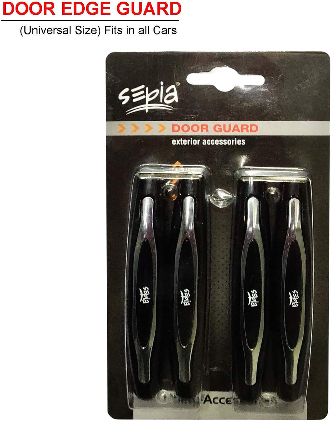 Sepia Door Edge Guard Solo (Black, Set of 4)