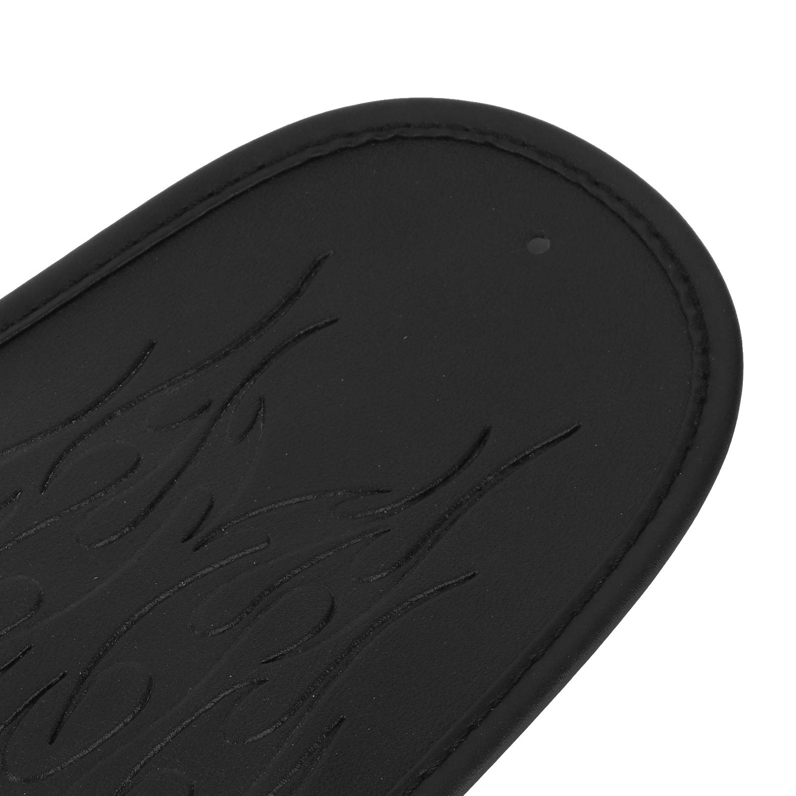 Parafango Moto Protector Decor Parafango Cover Pad Pelle Artificiale Fit per XL 883 1200 48 Trattamento Parafanghi Automobilistici (Nero)