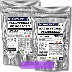 Sal Marinho Integral Mossoro 2kg Moido Sem Iodo Fino Original