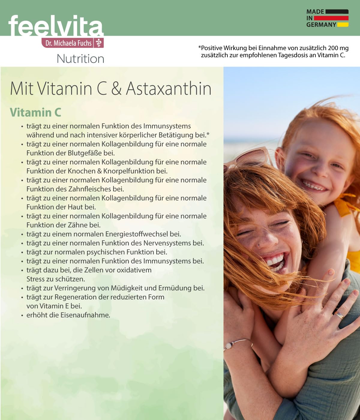 Genius Feelvita Nutrition Vitamin C 1000 ProAktiv m.Astaxanthin 180