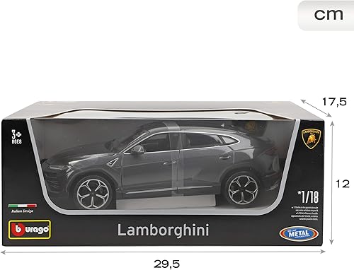Miniatura 7 de Bburago B18-11042Y 1:18 Lamborghini Urus, Gris