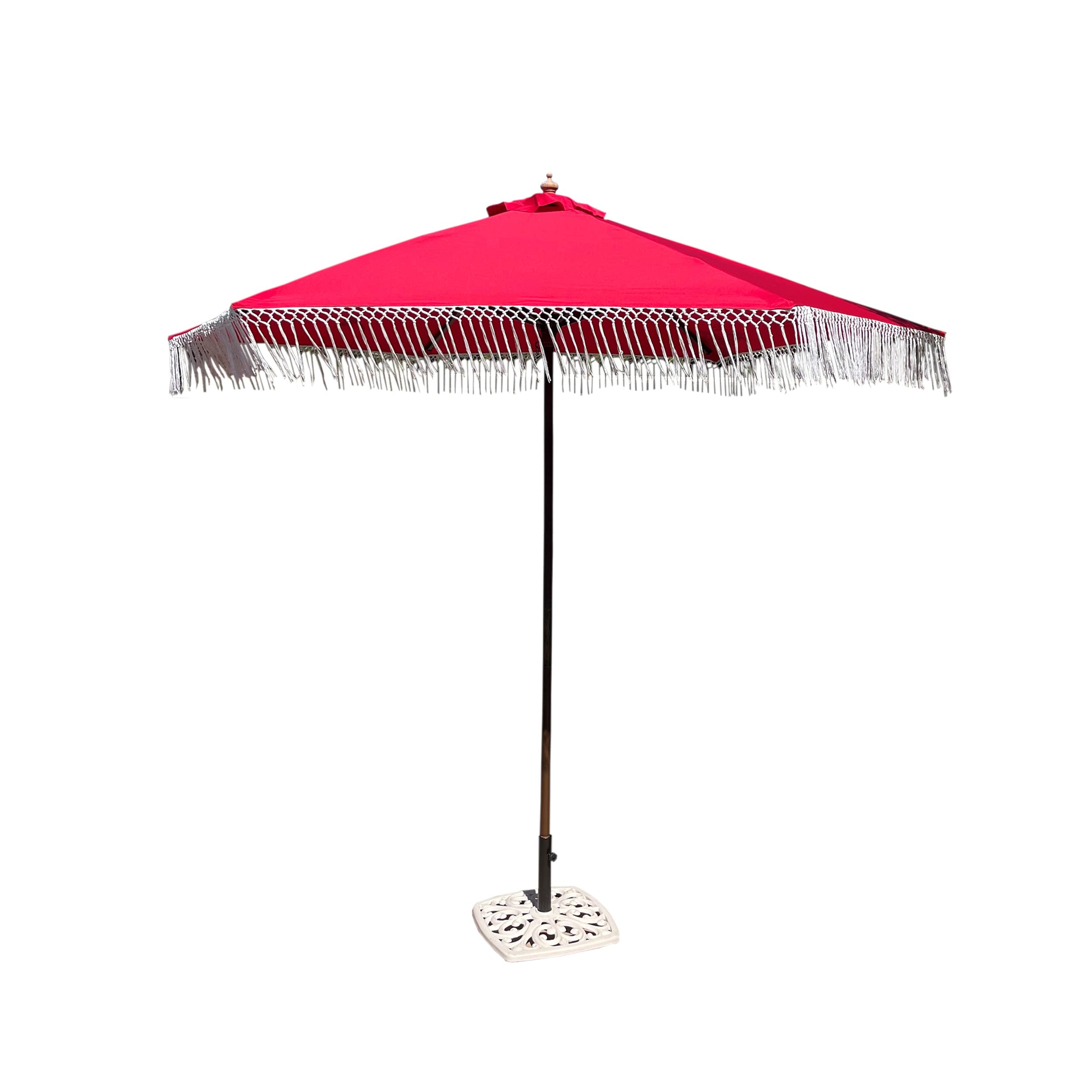 FORMOSA 9ft 6 Rib Market Luxury Patio Umbrella Replacement Canopy - 300D UV Protective and Water Resistant Patio Fade Resist Top Fabric Cloth