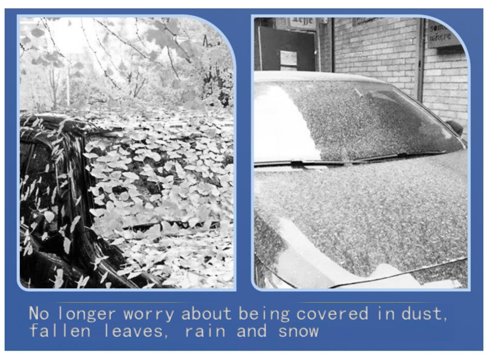 Disposable Car Covers Waterproof Dust Protection for Vehicles Fits Most Sedans SUVs L 12-23 ft - Transparent Plastic — view 3