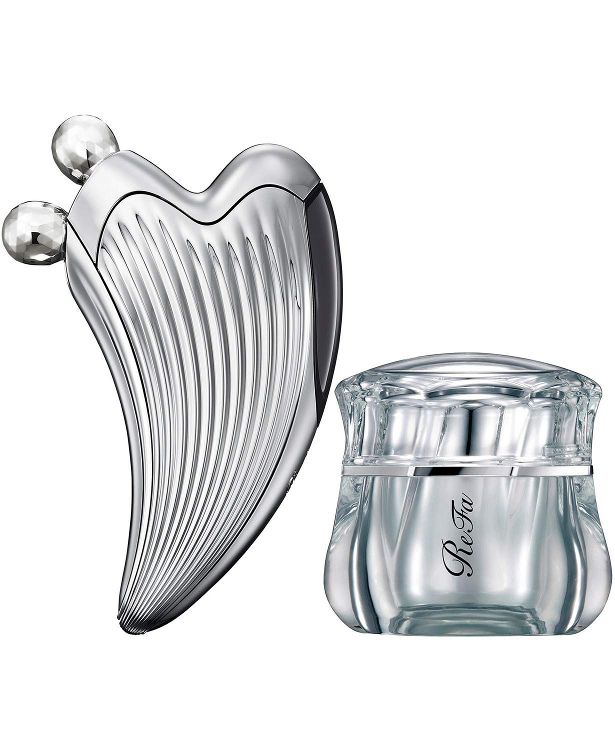 ReFa CAXA RAY & Glossy Cream Set | Facial Roller | Facial Toning Device