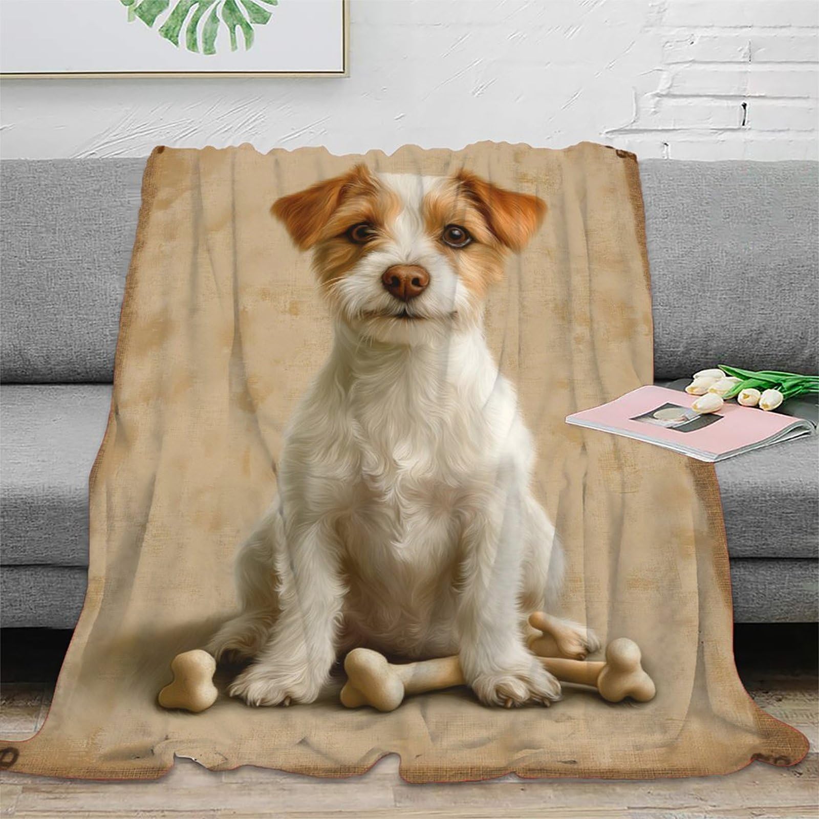 Couverture mignon chiot 3D : le cadeau emménagement idéal pour jeunes couples