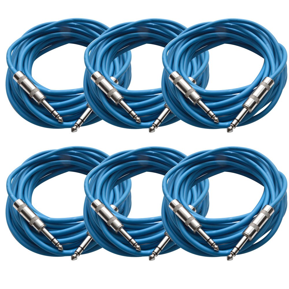 Cable TRS 6.35 mm balanceado de 7.62m para eliminar ruidos y zumbidos en altavoces activos 4