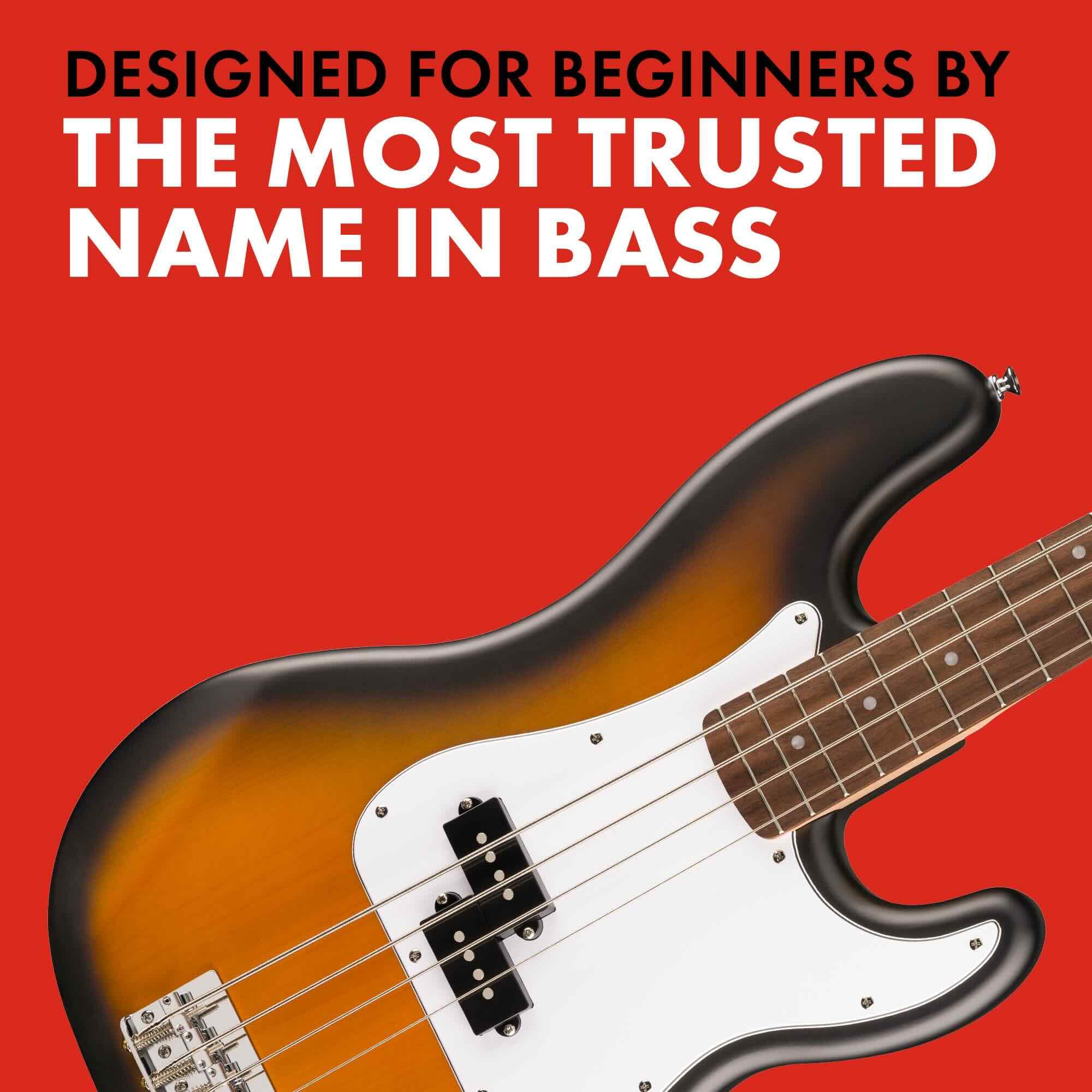Fender Squier Debut Series Precision Bass Guitar, para iniciantes