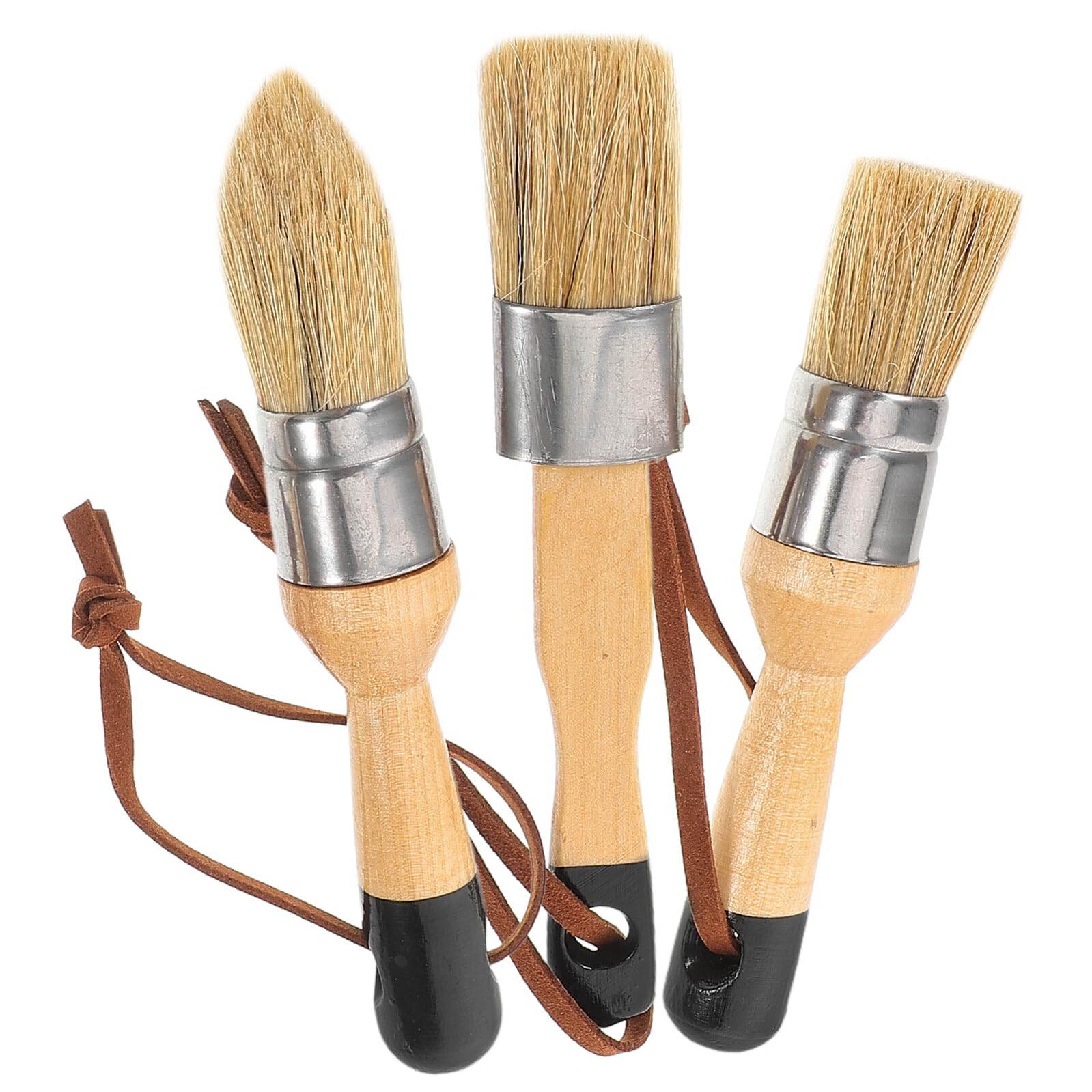 Pinceaux peinture la craie en poils solides et manches en bois noble pour relooking meubles