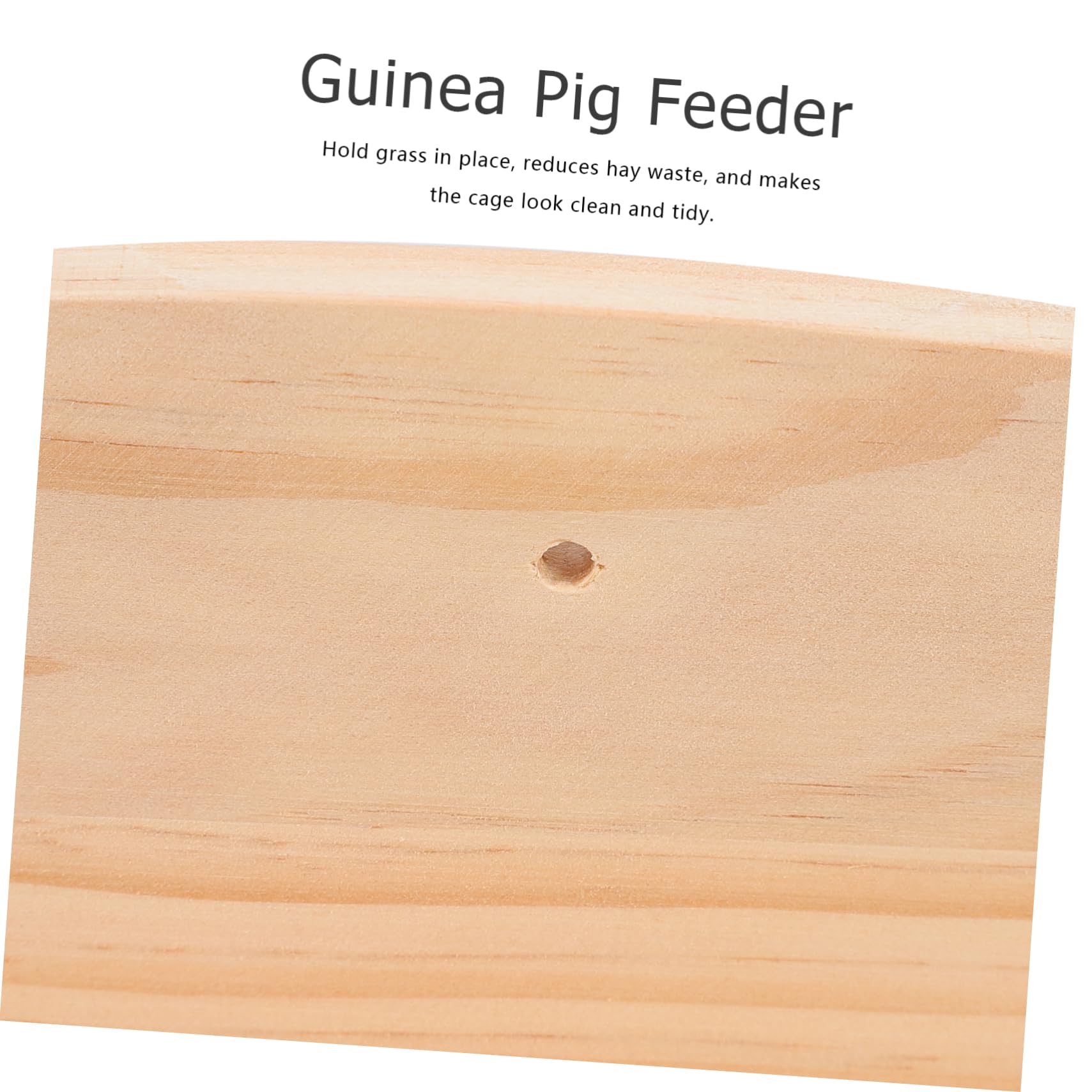 minkissy Futterständer in Khaki Holz für Kaninchen und Meerschweinchen Kaninchen Grasfutterspender mit Abfallreduzierung und Stabilem Halter für Käfige