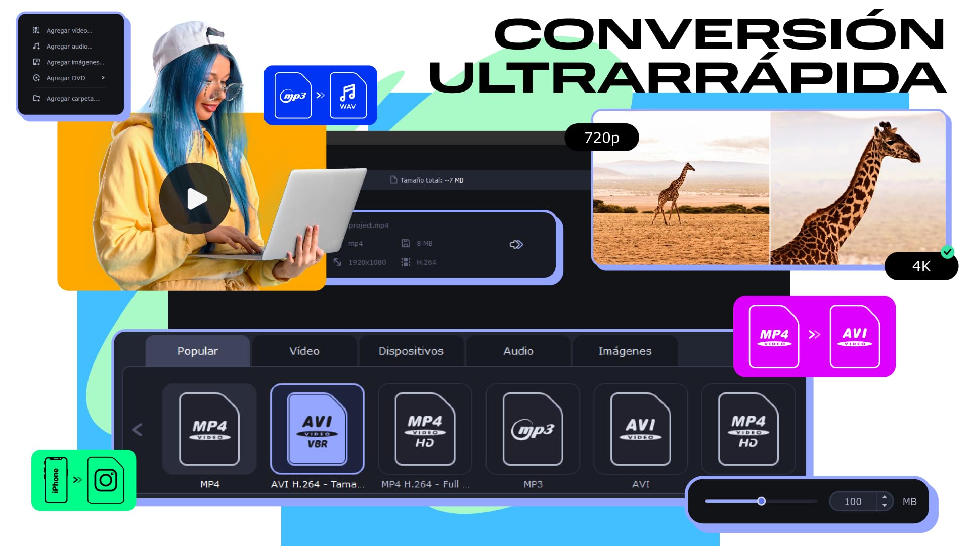 Movavi Unlimited para Mac - Licencia de 1 año | Comercial | 1 Dispositivo | MAC | Código de activación PC enviado por email
